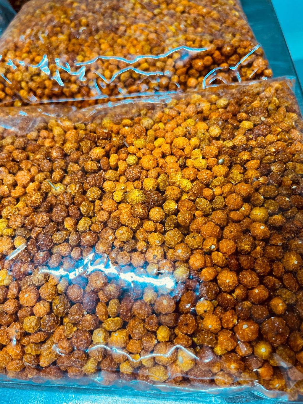 Ají charapita deshidratada recién procesada